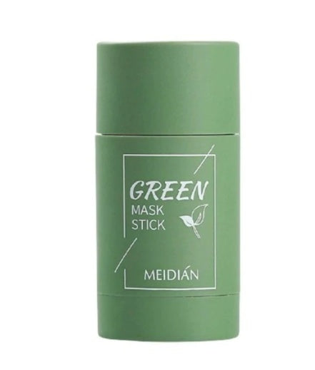 Mascarilla de Té Verde Limpiadora en Barra de Arcilla Control de Grasa Anti-Acné Blanqueadora con Algas Marinas Cuidado de la Piel
