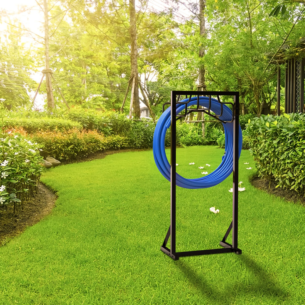 Metal Garden Hose Reel Holder Stand-4