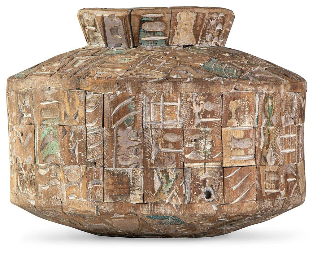 Meltland - Vase - Square - Natural / Black-2