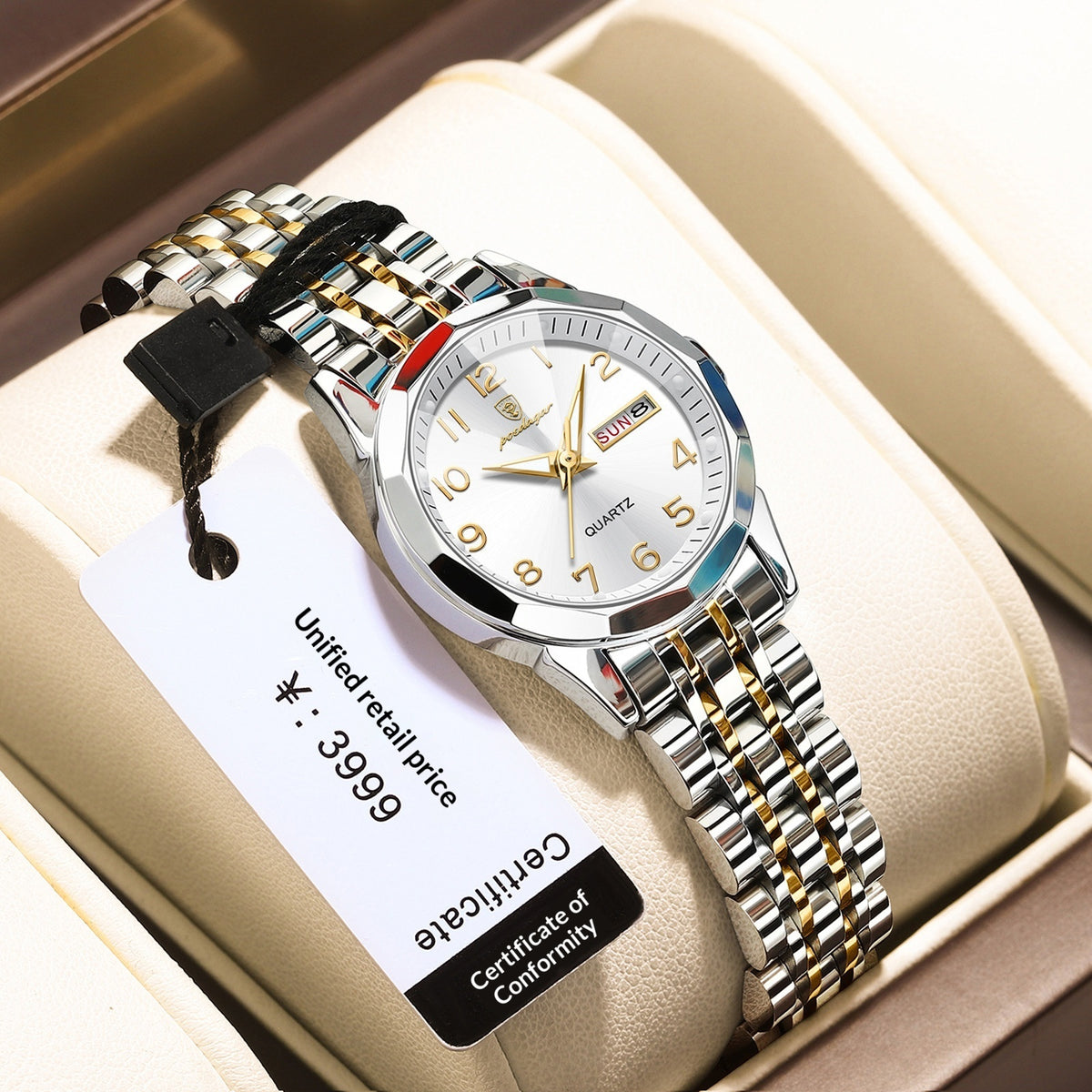 Women's Waterproof Double Calendar Watch