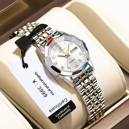Women's Waterproof Double Calendar Watch
