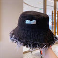 Chapeau de pêcheur en jean pour femme, printemps et été, fin, délavé, bords effilochés, chapeau bob, extérieur