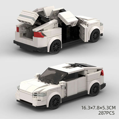 Jouets pour enfants Modèle de voiture Voiture de sport et petites briques de construction MOC Jouets éducatifs