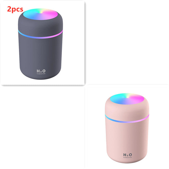 Atomizador de escritorio USB doméstico, mini, silencioso, para dormitorio, gran volumen de niebla