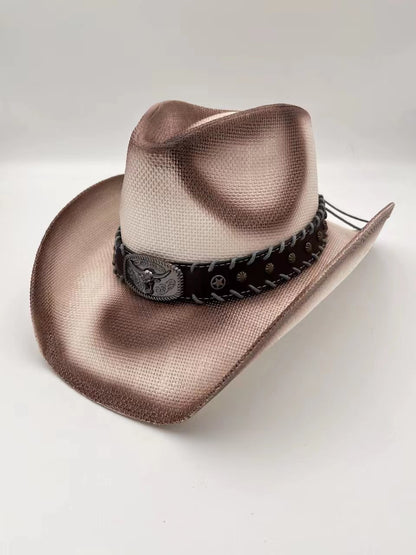 Chapeau Fedora d'été de style ethnique occidental