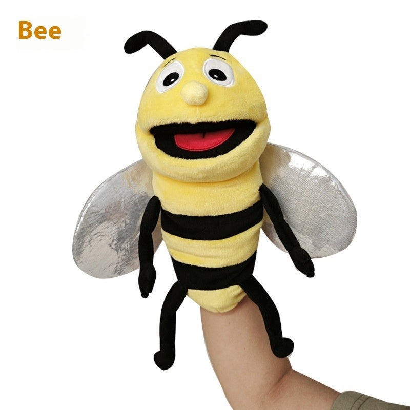 Insect Belly Puppet Open Mouth Plush Toy Kindergarten CartoonAnimal Hand Puppet Toy Mouth Movable