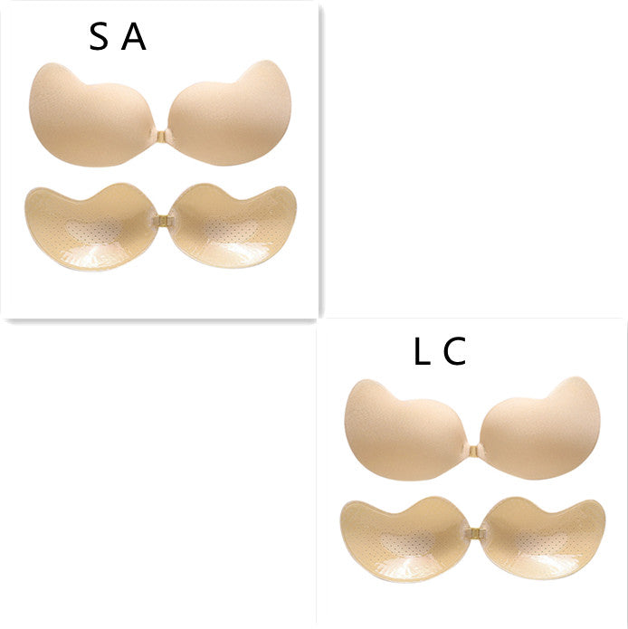 Sujetador Push Up Invisible Sujetador Sin Espalda Sin Tirantes Bralette Sin Costuras con Cierre Delantero Ropa Interior