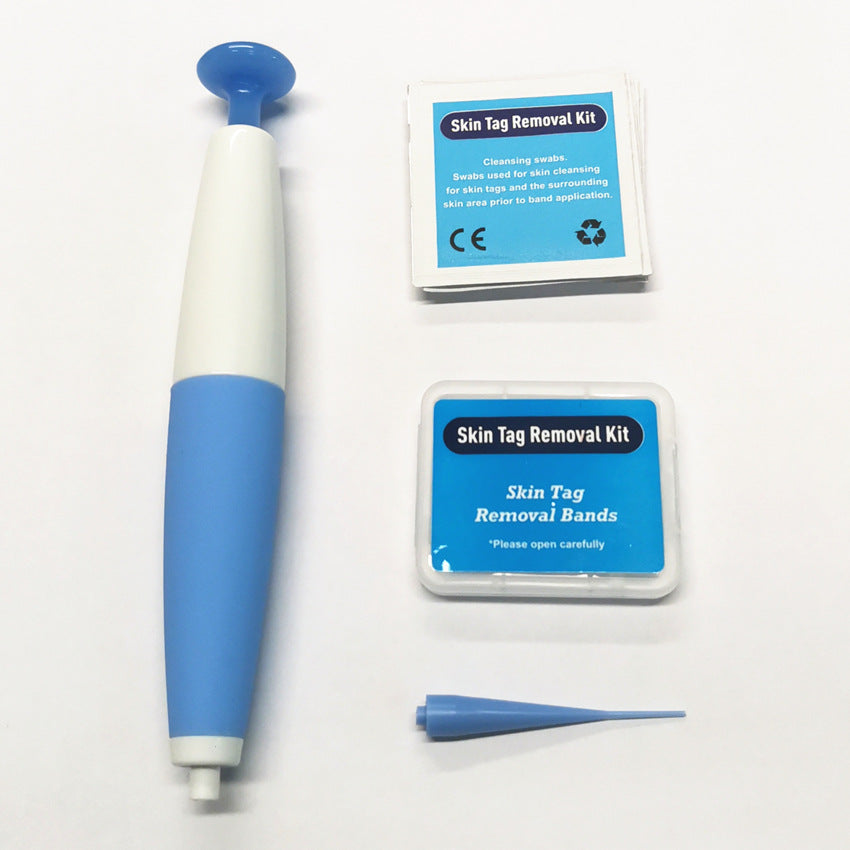 Kit de suppression de grains de beauté à usage domestique, dissolvant de verrues, outil de traitement des acrochordons par micro-bande, outil de soin de la peau facile à nettoyer