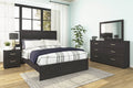 Belachime - Two Drawer Night Stand - Charcoal-0