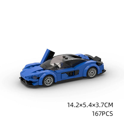 Jouets pour enfants Modèle de voiture Voiture de sport et petites briques de construction MOC Jouets éducatifs