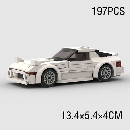 Jouets pour enfants Modèle de voiture Voiture de sport et petites briques de construction MOC Jouets éducatifs