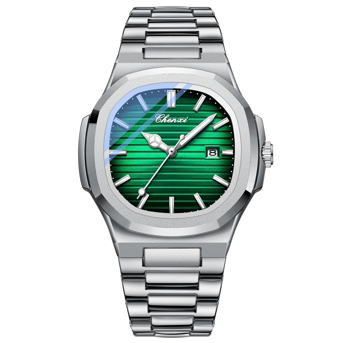 Chenxi Steel Watch Couple Luminous Waterproof Simple Fashion