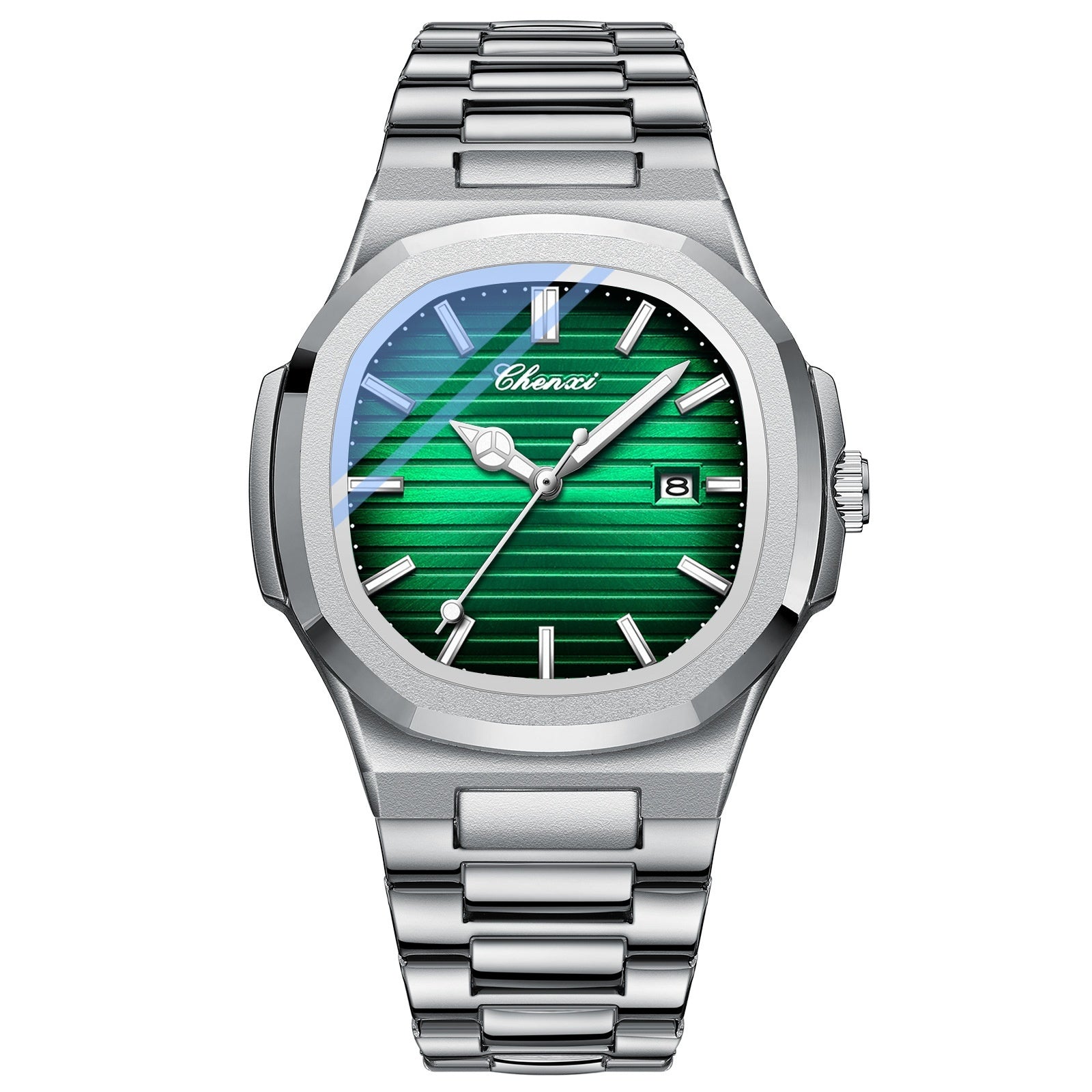 Chenxi Montre Acier Couple Lumineuse Étanche Simple Tendance