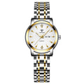 Pequeño y exquisito reloj de cuarzo impermeable luminoso sencillo para mujer