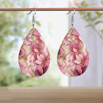 1 paire de boucles d'oreilles en acrylique, cadeau d'anniversaire