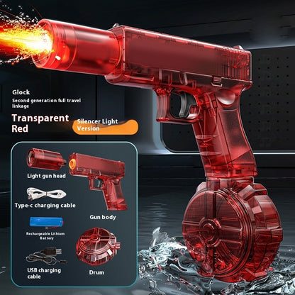 Nouveau pistolet à eau électrique Ice Mouse Ice Explosion, haute vitesse, tir continu, rechargement à liaison, grande capacité pour enfants
