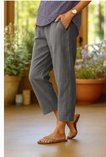 Pantalon décontracté droit pour femme, ample et simple, de couleur unie et à la mode
