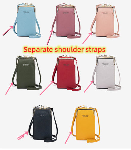 Bolso de Hombro Diagonal de Color Sólido con Patrón Lichi a la Moda
