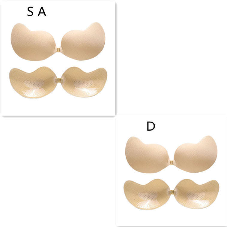 Sujetador Push Up Invisible Sujetador Sin Espalda Sin Tirantes Bralette Sin Costuras con Cierre Delantero Ropa Interior