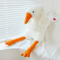 Grande peluche oreiller Mignonnes Oies Blanches
