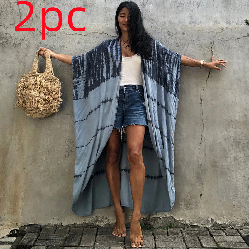 Robe de plage de villégiature en polyester anti-UV pour femmes