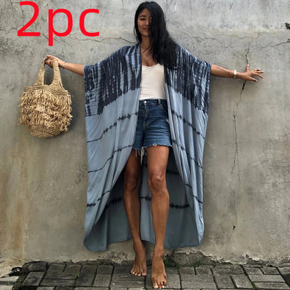 Robe de plage de villégiature en polyester anti-UV pour femmes