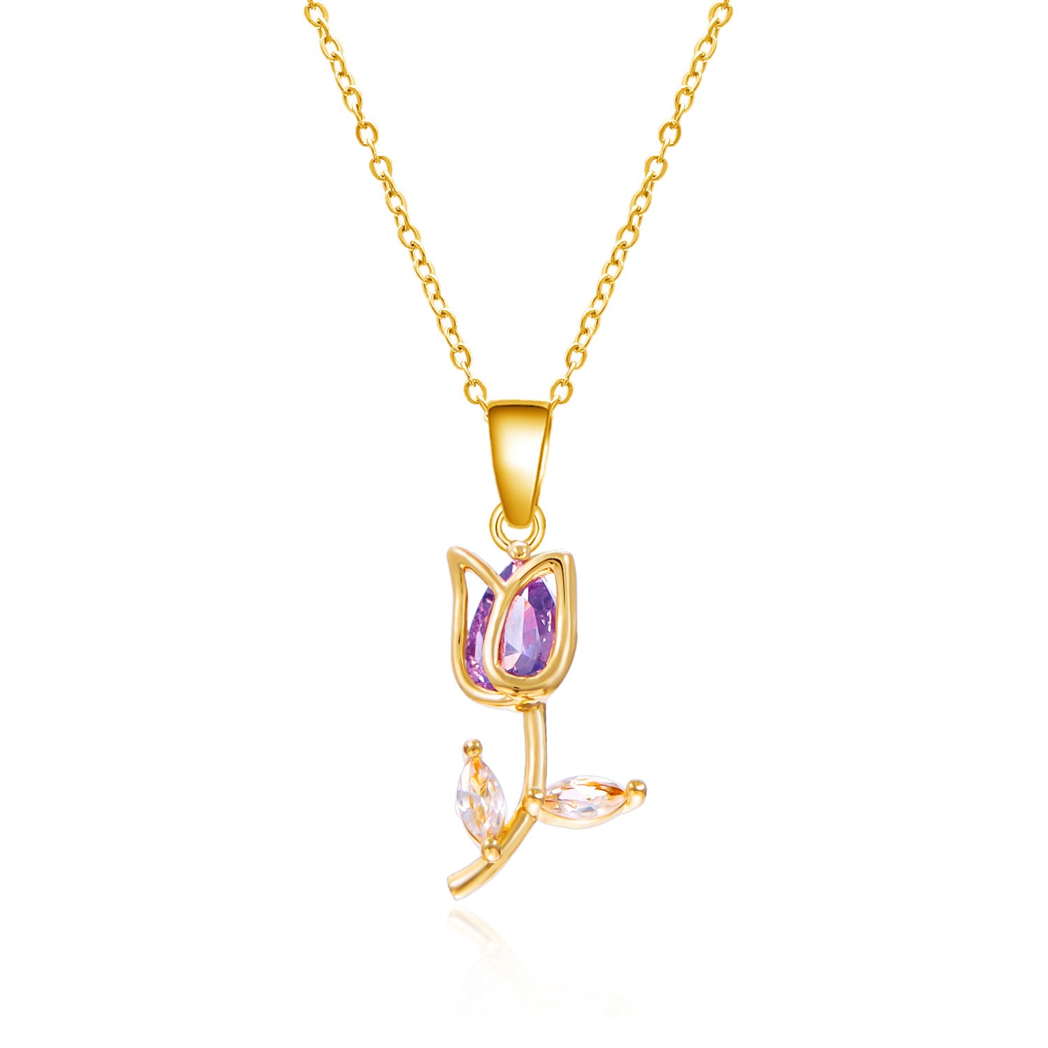 Collier Tulipe Élégant et Tendance pour Femme