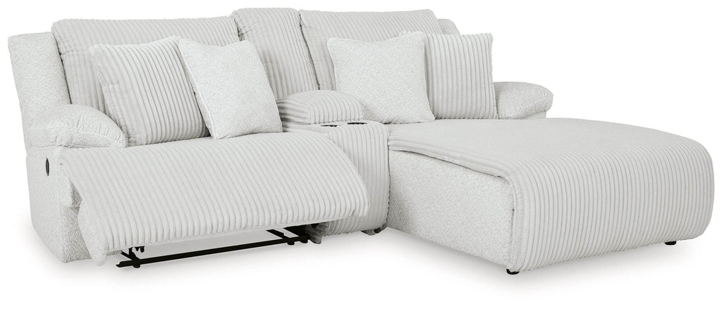 Top Tier - 3-Piece Reclining Sectional Sofa With Raf Chaise - Fabric - Alloy-2