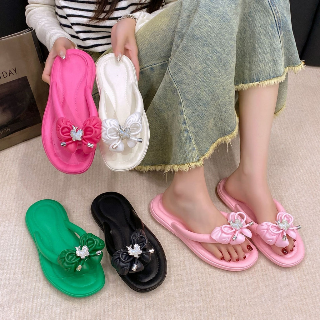 EVA Antideslizantes Resistentes al Desgaste Moda Versátiles Pantuflas de Mujer para Exteriores