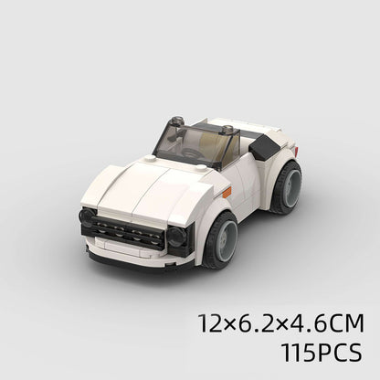Jouets pour enfants Modèle de voiture Voiture de sport et petites briques de construction MOC Jouets éducatifs