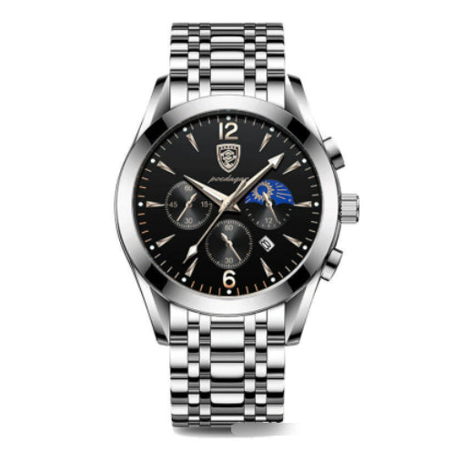 Montre à quartz étanche lumineuse pour homme avec bracelet