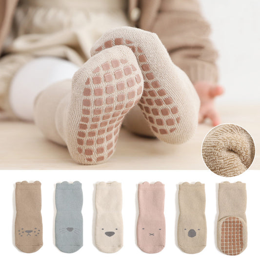 Chaussettes en coton peigné pour garçons et filles