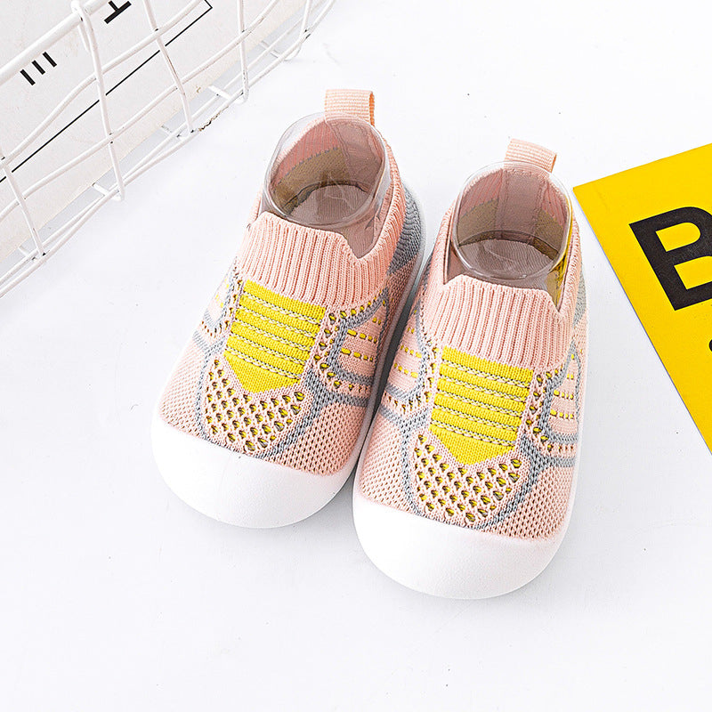 Chaussures de marche antidérapantes à semelle souple pour bébé