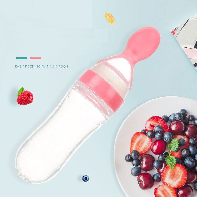 Biberon d'alimentation pour nouveau-né sûr, cuillère d'alimentation en silicone pour tout-petit, biberon de lait, entraîneur d'alimentation pour bébé, complément alimentaire