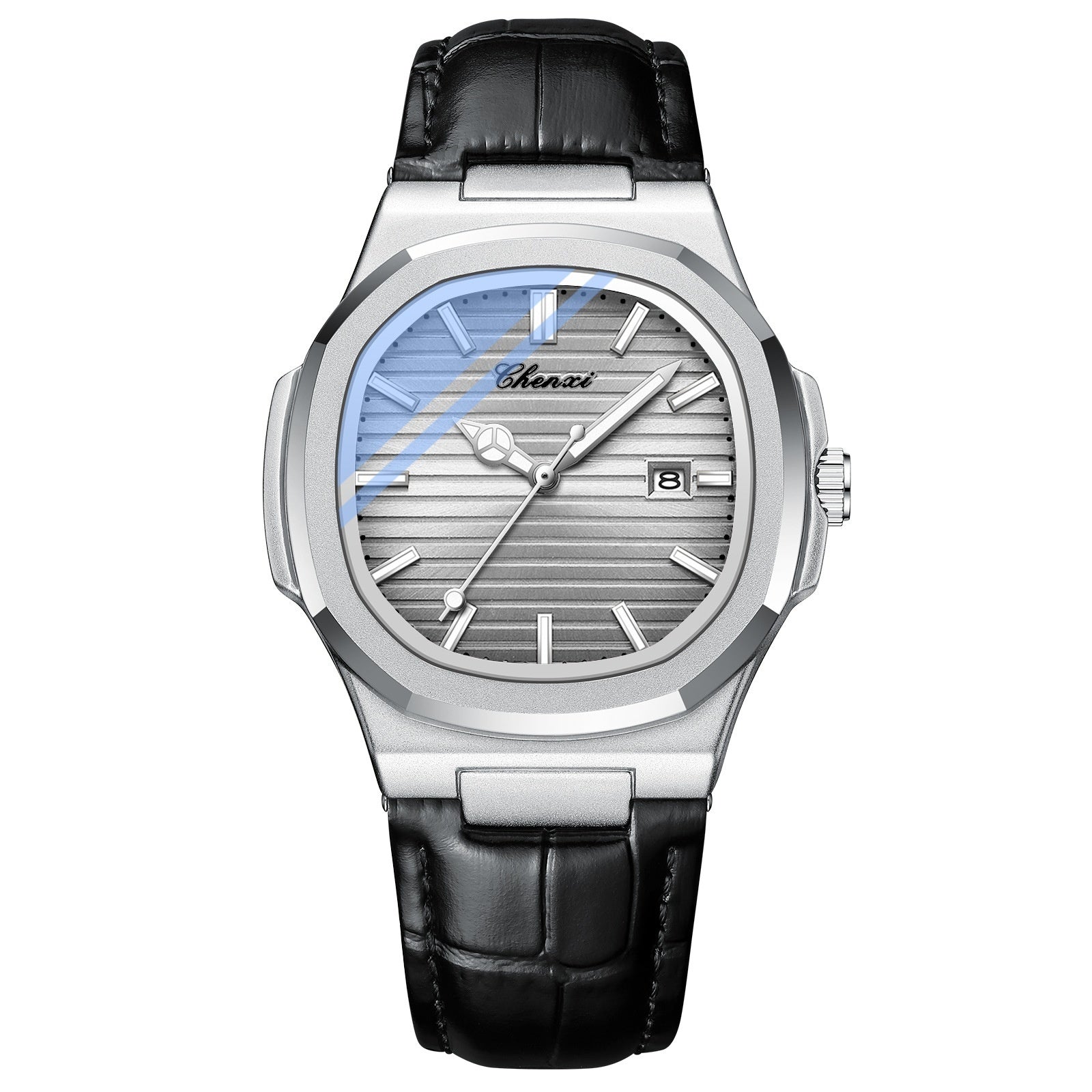 Chenxi Montre Acier Couple Lumineuse Étanche Simple Tendance