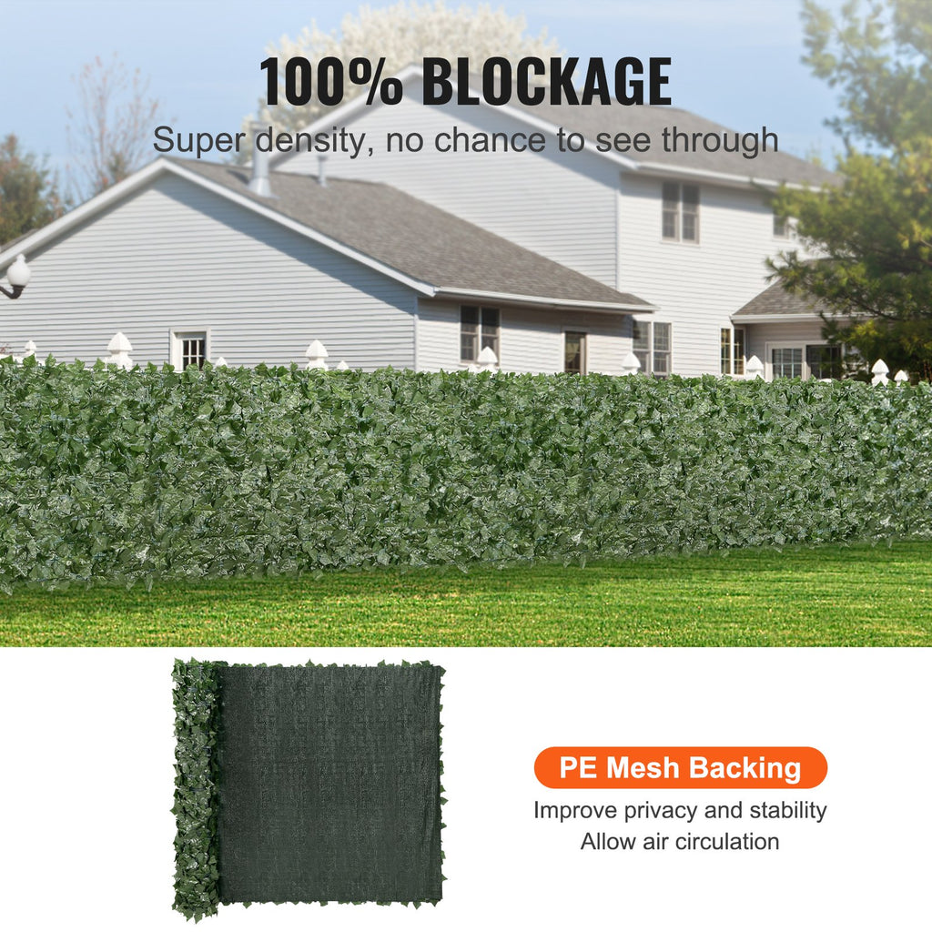 Privacy Ivy Fence, 59 X 118in Artificial Green Wall Screen
