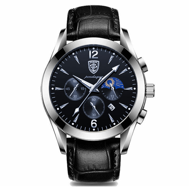 Montre à quartz étanche lumineuse pour homme avec bracelet