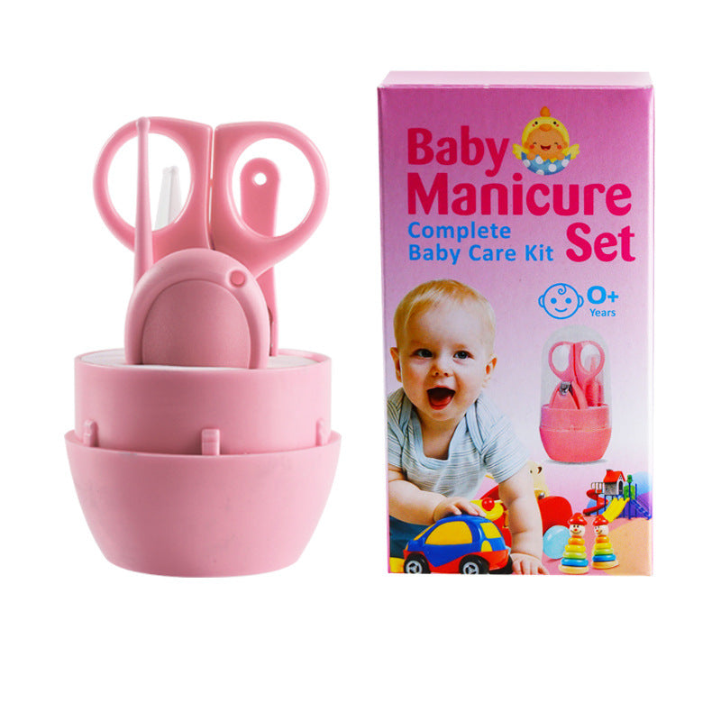 Ciseaux à ongles anti-pincement pour bébé, kit de soins 5 pièces