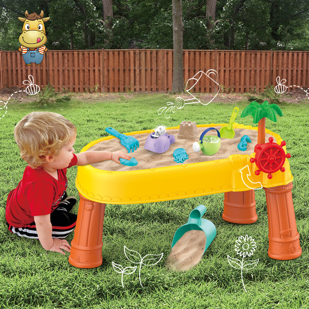 Mesa de playa para niños, traje de juguete de jardín con piscina de cuatro capas