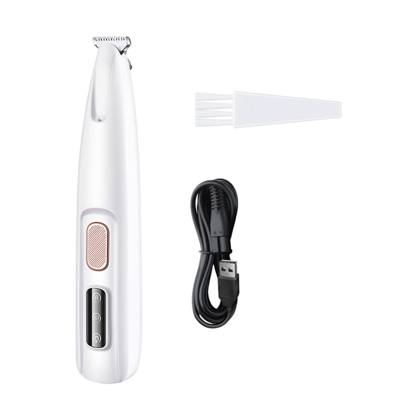 Recortador de patas para perros con luz LED, totalmente impermeable, con pantalla LED, cuchilla ancha