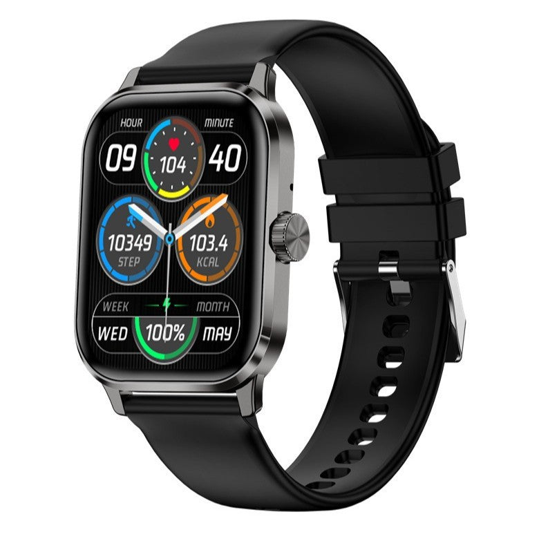 Montre intelligente avec appels Bluetooth et suivi de la fréquence cardiaque