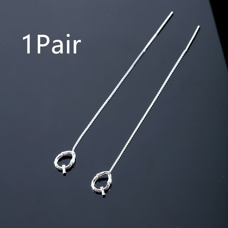 Joyas de moda de plata de ley 925 con 26 letras, pendientes colgantes para mujer, estilo clásico inglés minimalista, pendientes de estudiante, fiesta, regalo de joyería para amigos