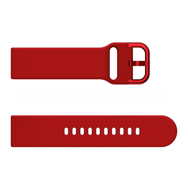 Bracelet universel en silicone 20 ou 22 mm pour montre connectée