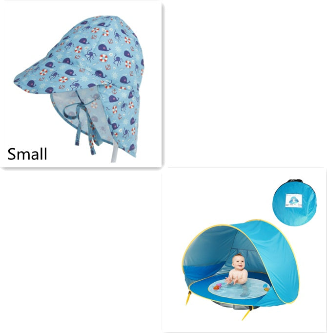 Tienda de playa para bebés, carpa de camping al aire libre para niños, plegable, impermeable, toldo parasol con protección UV.