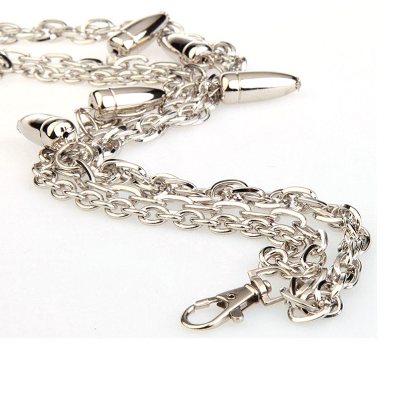 Personalized Trendy Waist Chain Jeans Decorative Hip Hop Metal Lanyard