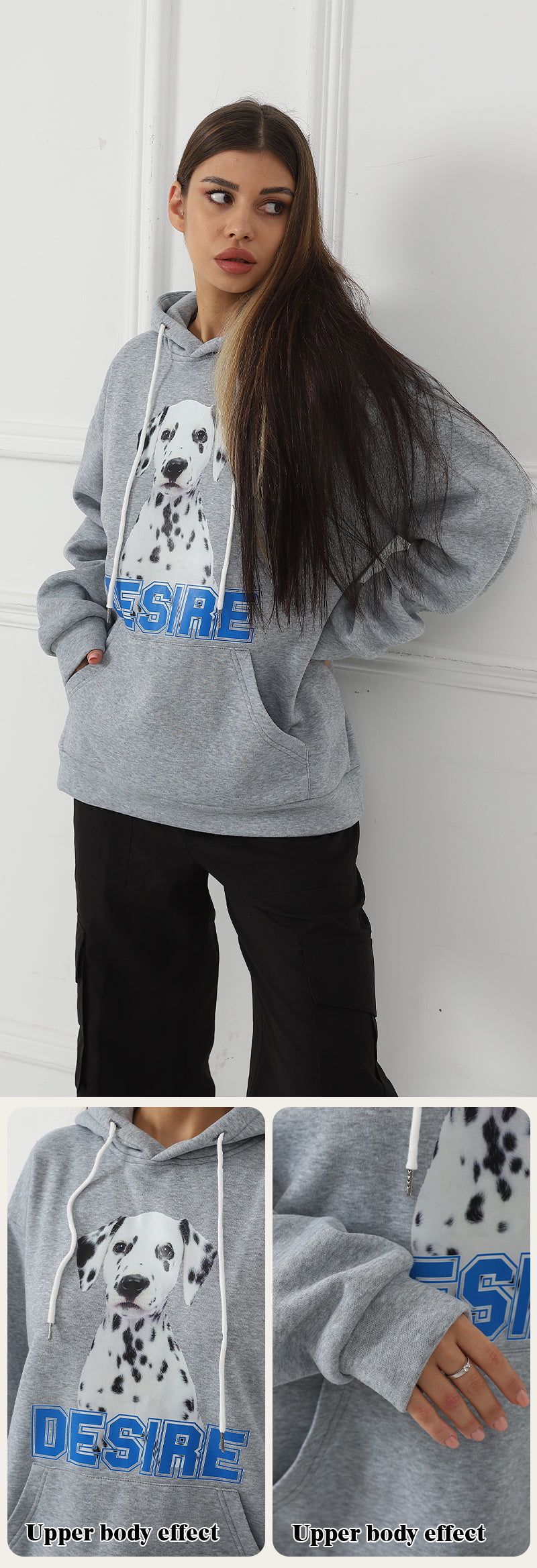 Sweat-shirt décontracté imprimé à manches longues pour femmes