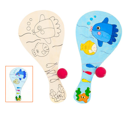 Jouet à balle créatif pour enfants, peinture faite à la main et graffiti
