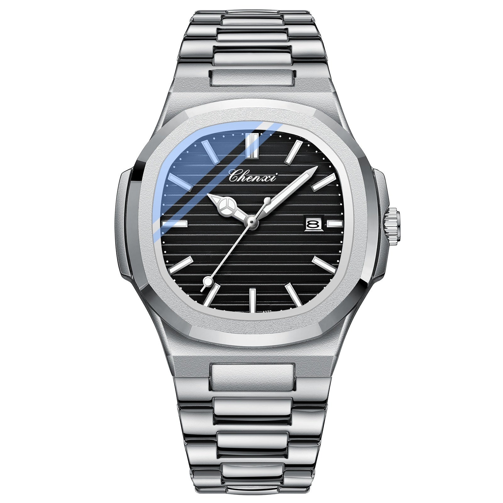 Chenxi Montre Acier Couple Lumineuse Étanche Simple Tendance
