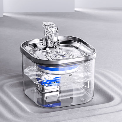 Dispensador de Agua Automático de Acero Inoxidable para Mascotas (Perro y Gato) Fuente Inteligente Accesorios para Mascotas