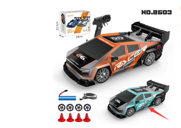 Voiture de course télécommandée à grande vitesse RC Drift, jouets éducatifs
